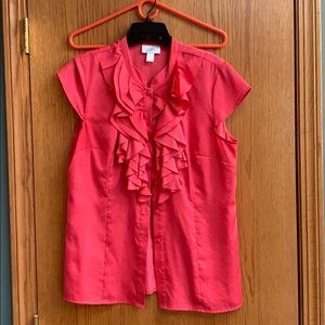 Ann Taylor Loft ruffle blouse